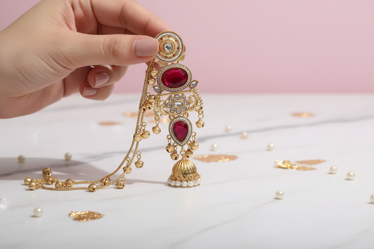 Luxury Bridal Ear Chain