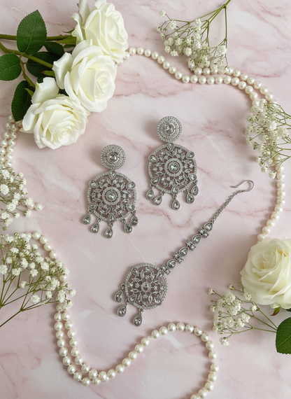 Luxury bridal jewelry on pastel pink marble