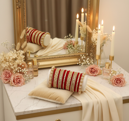 Luxury Vanity Studio Setup with Bridal Bangles