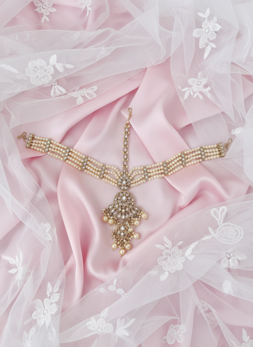 Maang Tikka Diagonal Styling