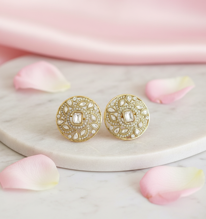 Minimalist styling with scattered rose petals