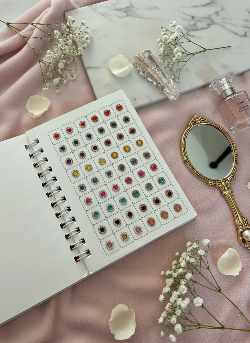 Multi-color crystal bindis catalog