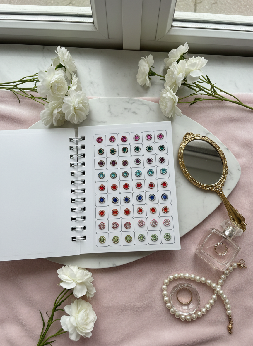 Multi-color crystal bindis catalog