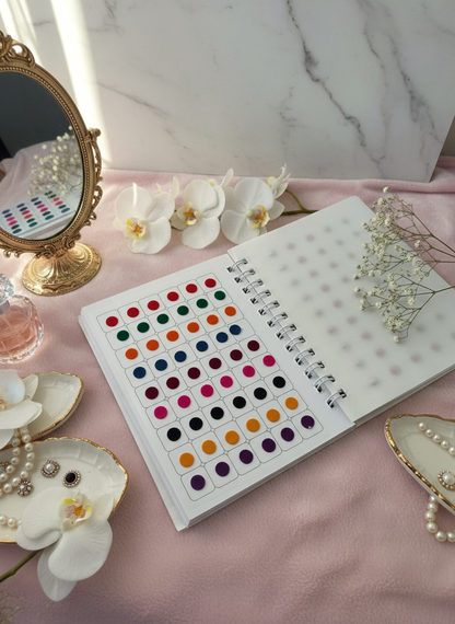 Multi-color velvet bindis catalog