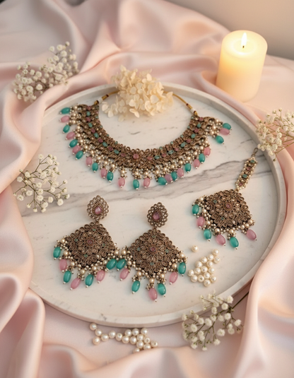 Pale Pink Satin Display