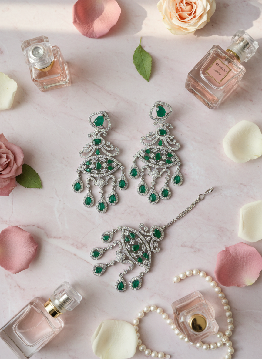 Pastel pink jewelry setup 2