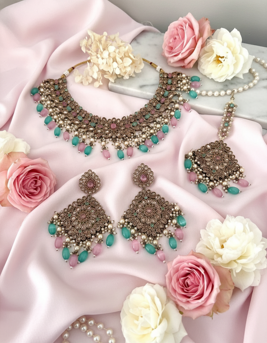 Pastel Pink Luxury Jewelry Display