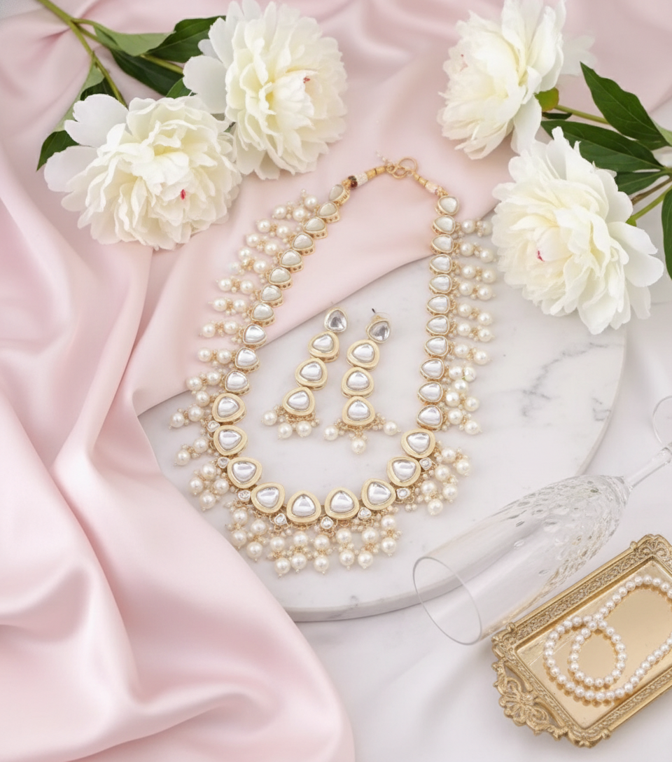 Pastel pink satin setup