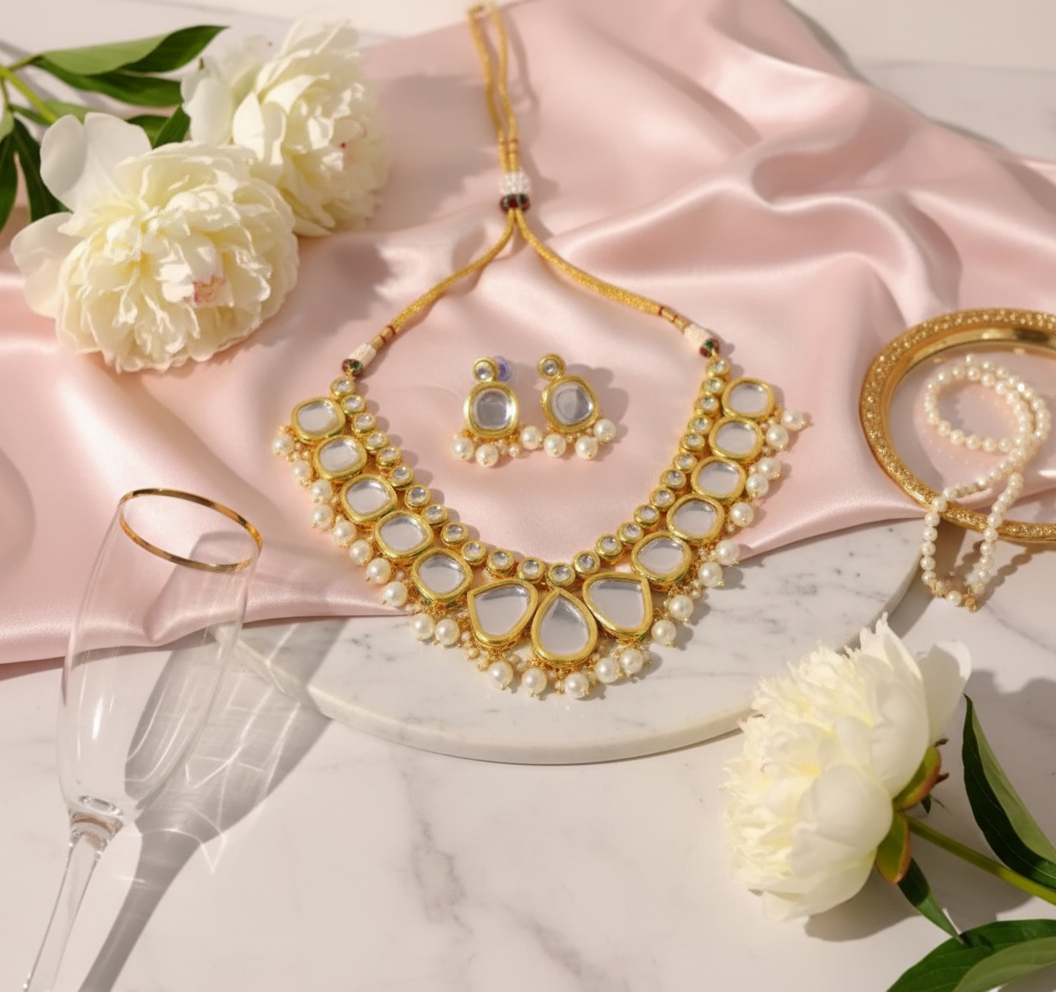 Pastel pink satin setup