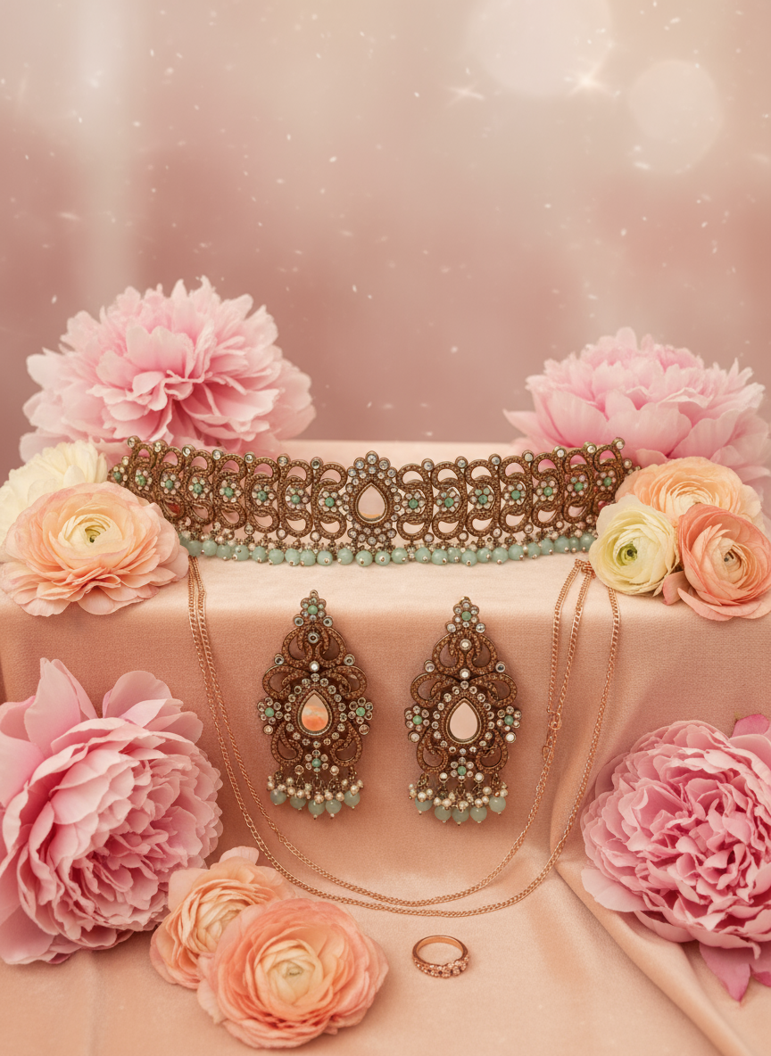 Peach and blush pink with peonies