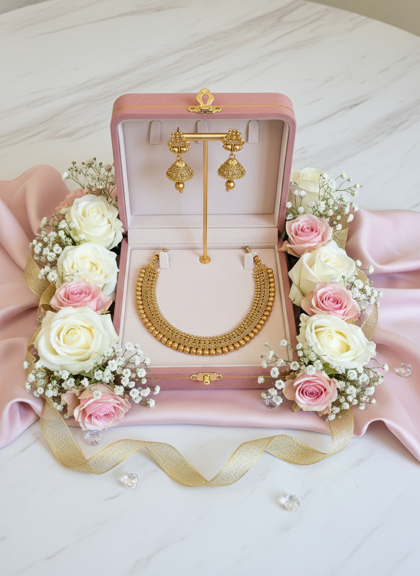 Pink Box with Florals