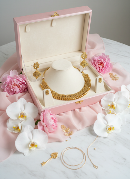 Pink Box with Orchids