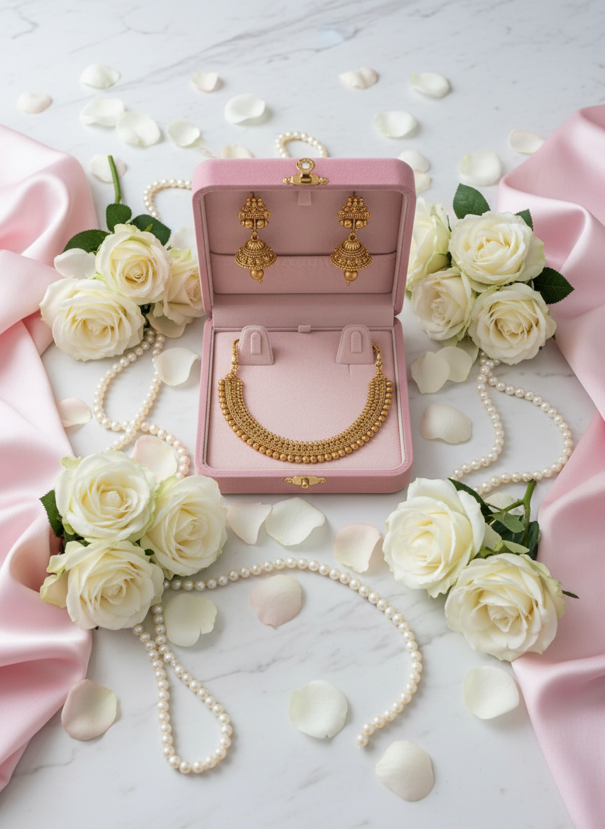 Pink Box with Roses