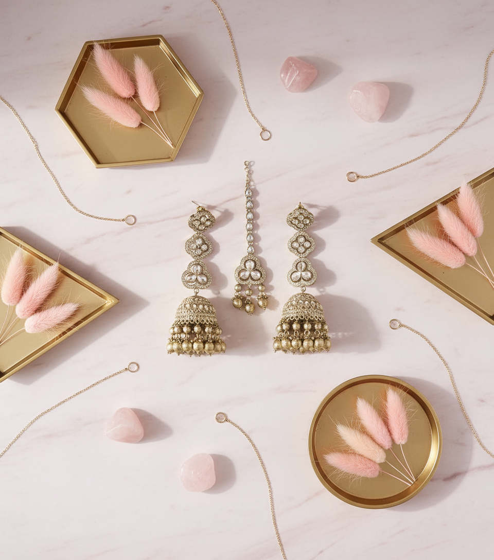Pink Marble Flat Lay