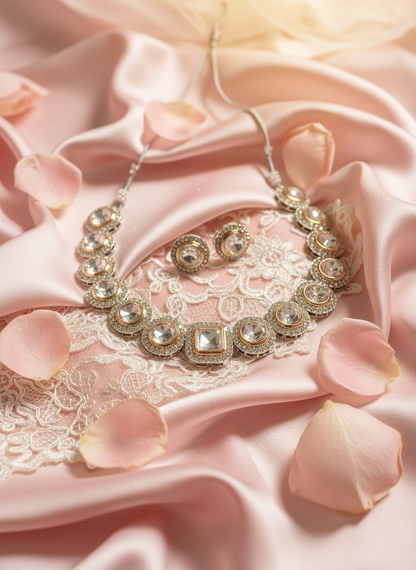 Pink Silk with Rose Petals