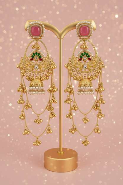 Pink Stone - Luxury Earring Holder