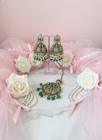 Pink Tulle White Roses