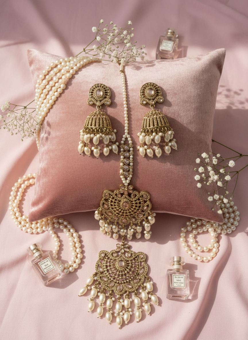 Pink velvet with perfumes