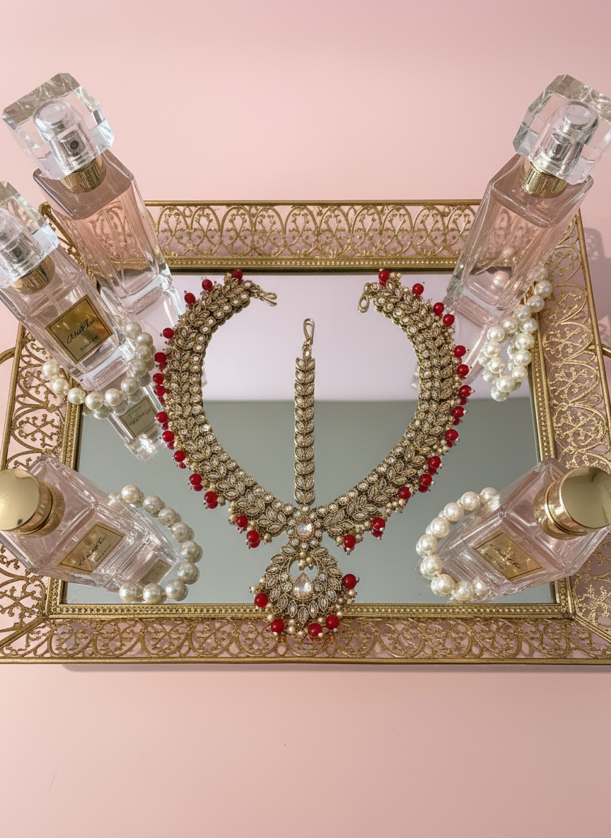 Red & Gold Mathapatti