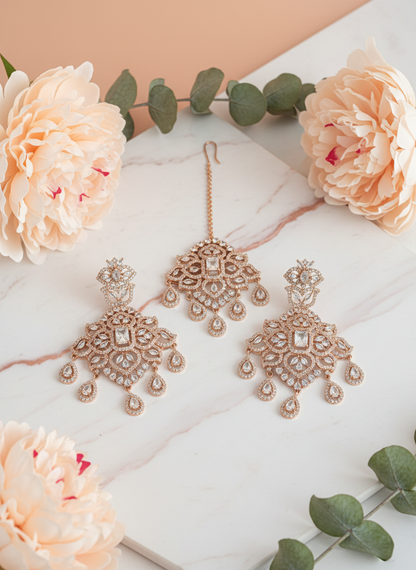 Rose Gold Set with Peach Champagne Styling