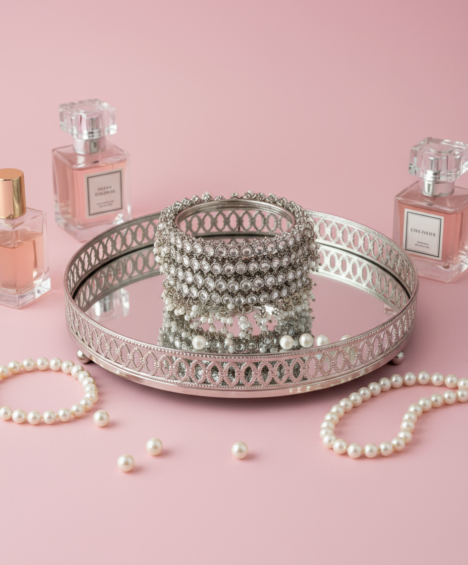 Silver Bangles - Tray