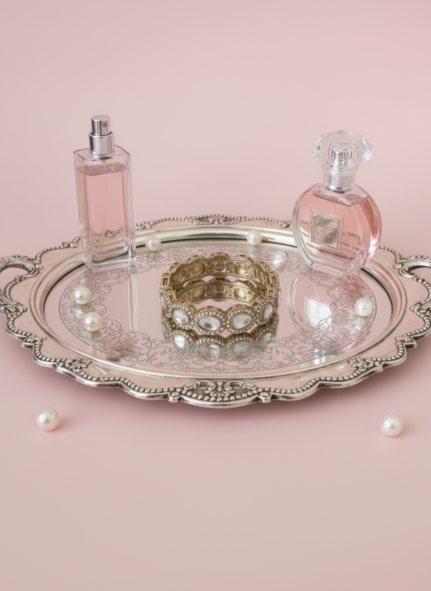 Silver CZ Bangle - Tray