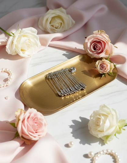 Silver Safety Pin Luxury Setup