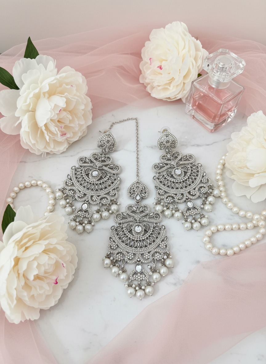 Silver & White Pears - All 3 Items