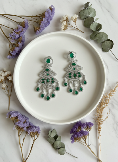 Statice and eucalyptus setup