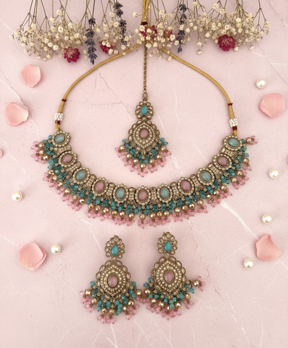 Two Tone Necklace Set