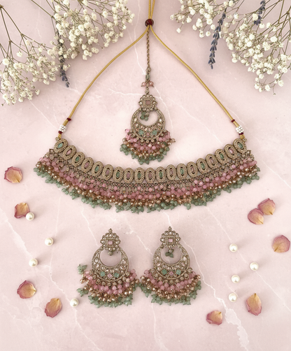 Two Tone Necklace Set