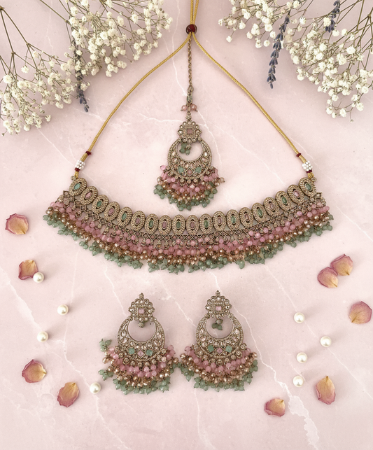 Two Tone Necklace Set