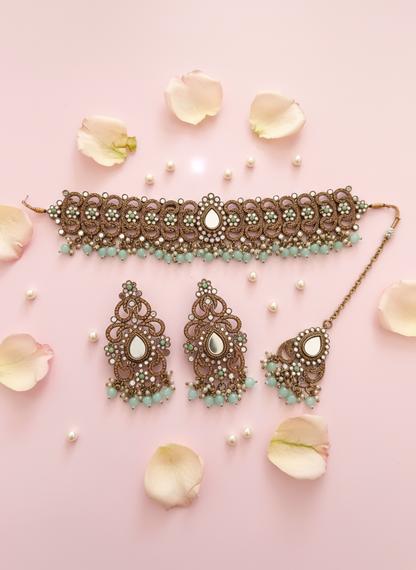 Updated jewellery product photo with elegant pink background